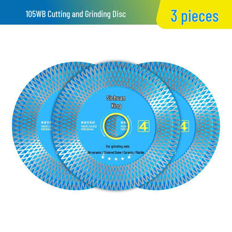 Ultra-Thin Dual-Use Saw Blade for Porcelain, Ceramic, Marble - Dry Cut Angle Grinder Disc
