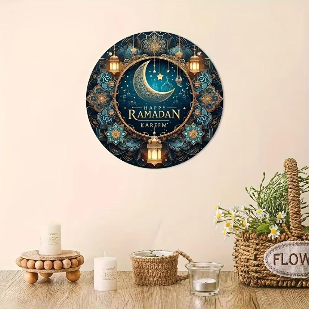 1PC Ramadan Kareem Car Hanging Ornament, Islamic Moon Design,  Housewarming Gift, Versatile Festive Decoration for Christmas