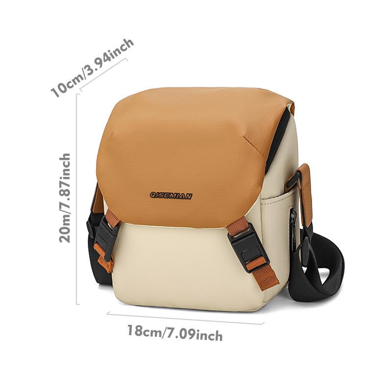 Contrast Color Shoulder Camera Bag Outdoor Leisure Photo Bag Casual Messenger Slr Bag Small Bag