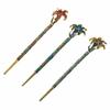 Vintage Chinese Retro Women Crytal Flower Hair Stick Accessories Bobby Hairpin Clasp Sticks