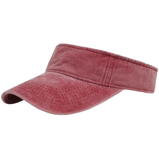 Yousheng Empty Top Baseball Cap, Retro Washed Style UV Protection Hat with Extended Curved Brim, Summer Hat for Travel Hiking Outdoor Sports