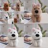 West Highland White Terrier Plush Toy With Pp Cotton Filling For Kids Gift