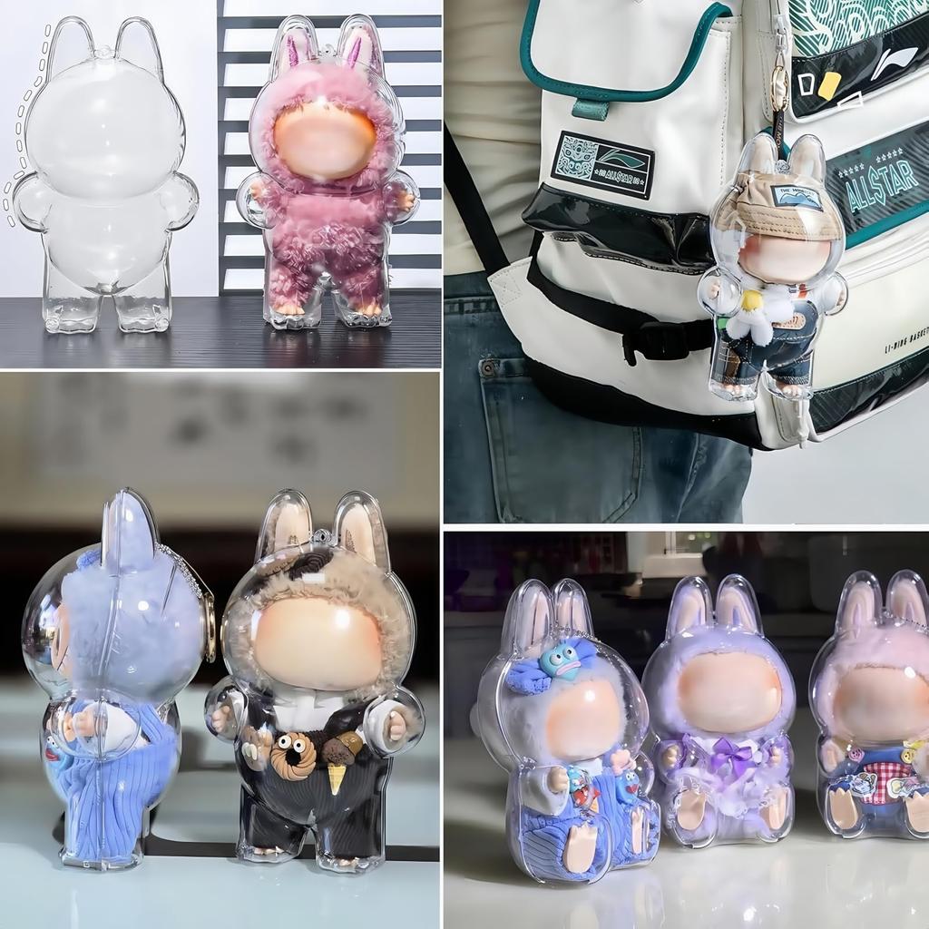 Available In Various Colors, This Clear Case Is Compatible with LABUBU (standing Pose), Prevents Dirt and Scratches, and Is Perfect for Walks. It