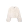 Autumn and Winter New Plush Top Artificial Beach Sheep Fur Coat Short Round Neck European and American Cardigan Women