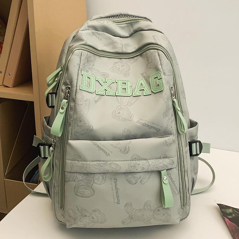 College Students  Girls  High School Students  Burgundy Large Capacity Male Backpack  Junior High School Students  Backpack