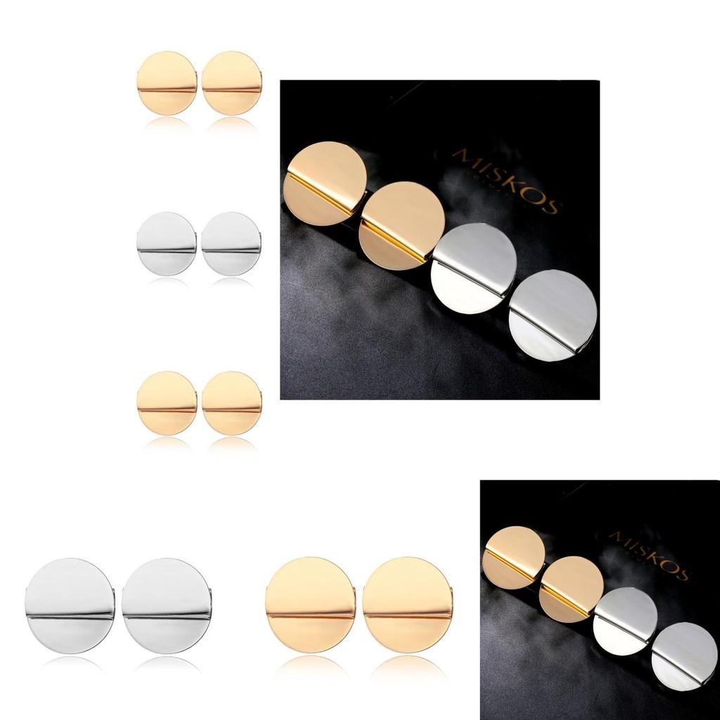 Boucles d'oreilles créoles géométriques tendance en alliage pour femmes Bijoux Chic Style Rue