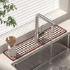 Badezimmerarmatur Ablass- und Wasserabsorptionsmatte für Waschbecken und Arbeitsplatten