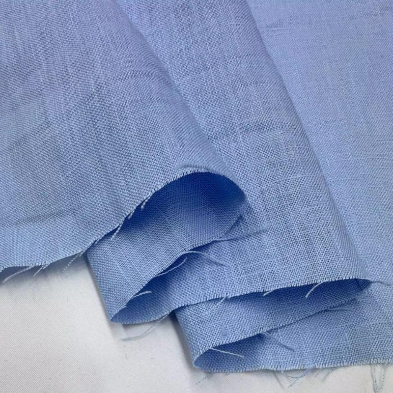 Tissu Pur Lin Lin Lavé Confortable Respirant Tissu Printemps Été DIY Robe Pantalon Large Veste Légère Vêtement