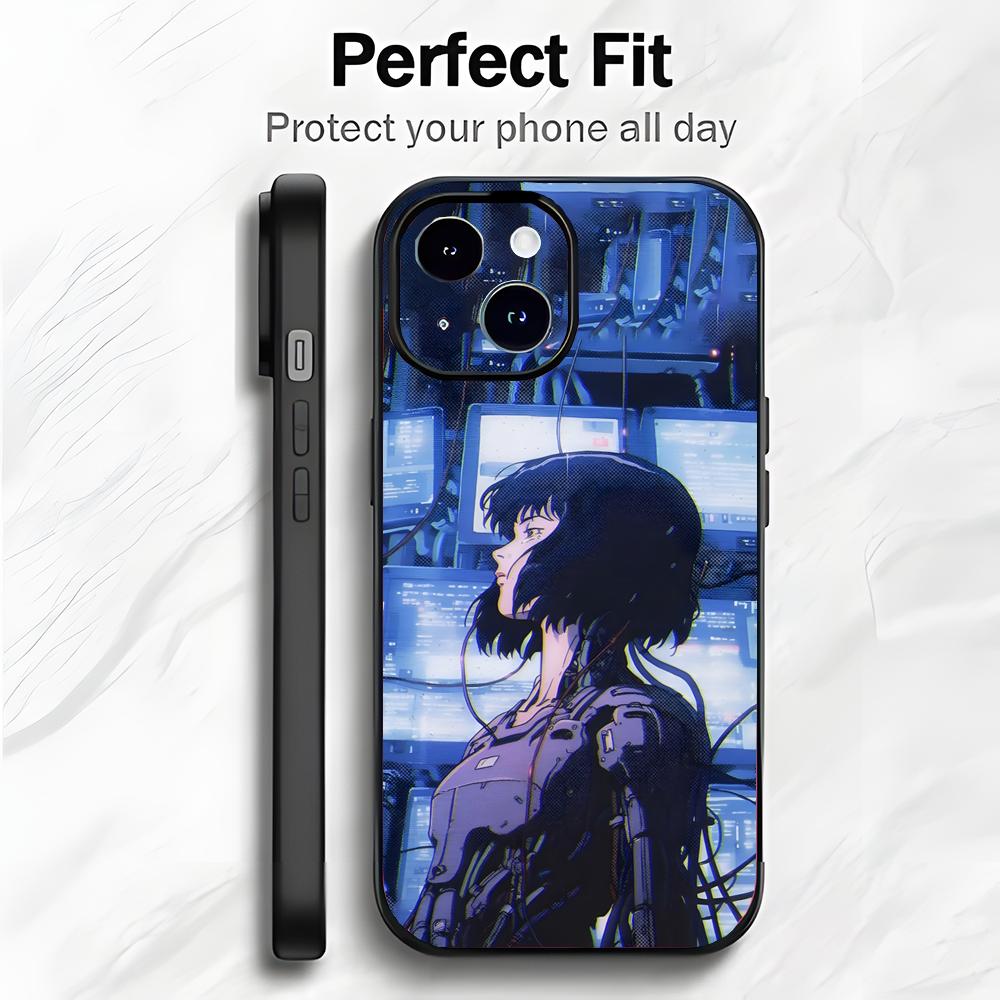 Cyberpunk Classic Anime G-Ghost In The Shell Phone Case Phone Case Soft Packaging Lightweight For iPhone17 16 15 14 13ProMax