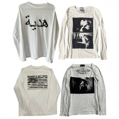 Y2K Streetwear Dlouhý rukáv Abstraktní potisk Ležérní Punkový styl Unisex Tričko Dospívající