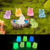 Mini Frog Ornament Natural And Realistic Bright Color Easy To Clean Easy Clean Unique Design Miniature Sculpture Resin Cute Frog