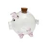 Transparent Cartoon Piggy Money Bank Handmade Lightweight Glass Money Jar Visible Durable Golden Beans Container Children