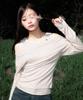 ROSEFRANTZ Layered Shirring Long Sleeve [Beige]