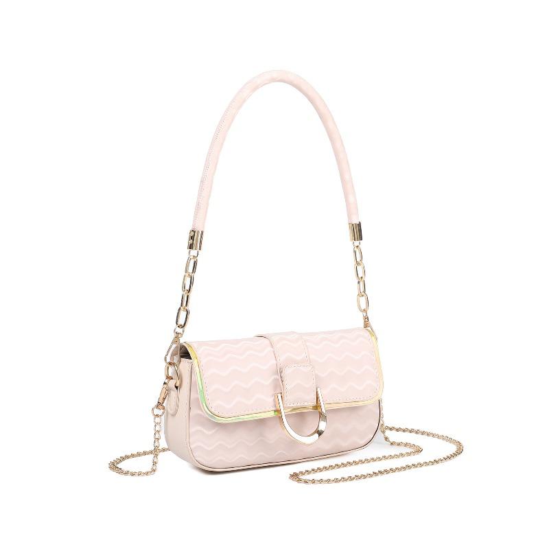 High-end Style Small Square Clutch Bag with Shoulder Strap and Small Side Pocket Accessory for The Underarm Area