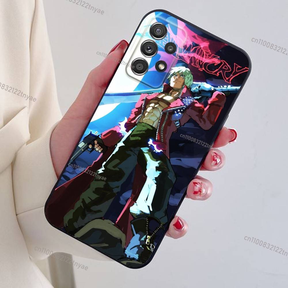 Dante D-Devil M-May Cry D-DMC2 Phone Case For Samsung S24,21,22,23,30,Ultra,20,Plus,Note,10,9,Black soft silicone case