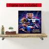 Mbappe Personalized Text Diamond Painting Round Diamond Mosaic Rhinestones Diamond Embroidery Craft Kit Wall Decor Without Frame