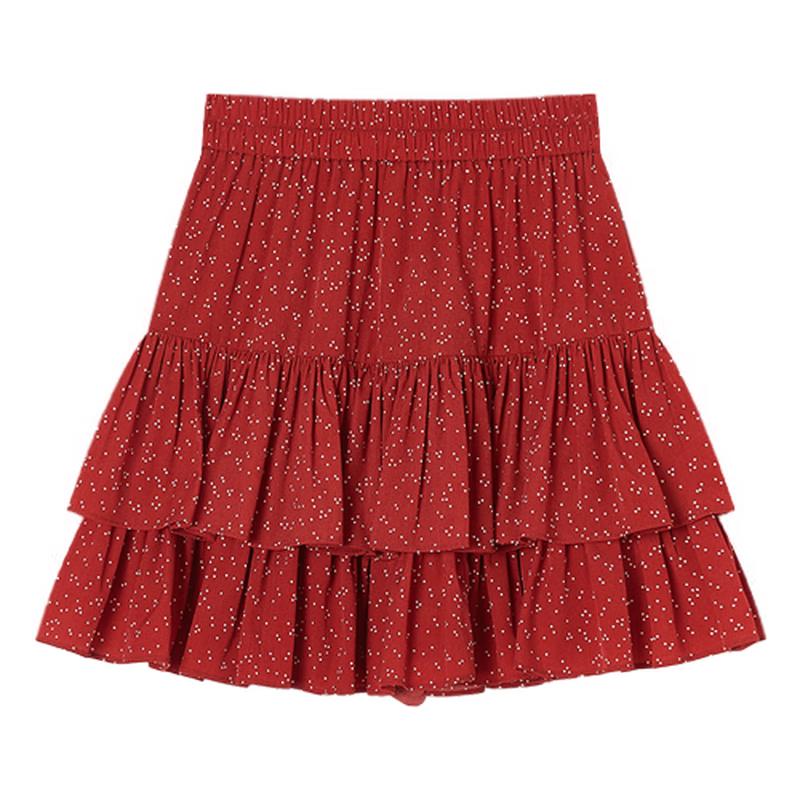Women s High-Waist Tiered A-Line Mini Skirt S