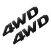 Generic 2pcs 4WD 3D Metal Car Sticker Emblem Badge Decal