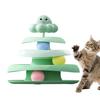 Cat Ball Track Tower with ThreeLayer Tracks, NonSlip Base, Indoor Cat Toy Activity Center