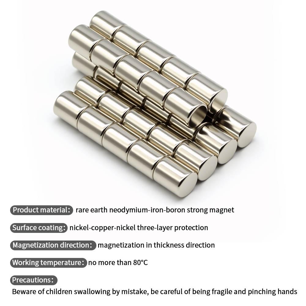 8x10mm Super Strong Neodymium Magnet N35 NdfeB Permanent Magnetic imanes Round Powerful Magnets Refrigerator Magnet