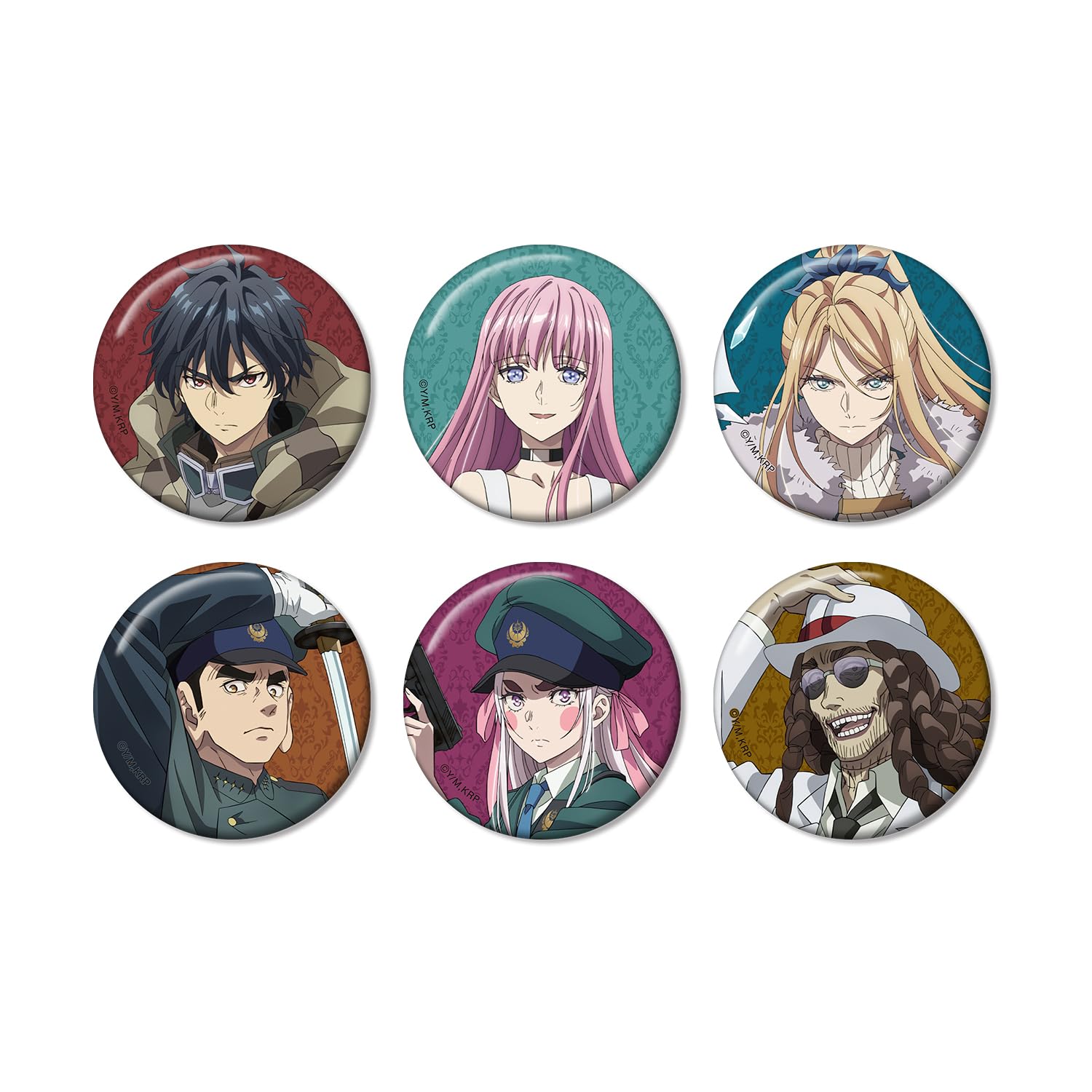 

ТВ-аниме коробка с трейдинговыми значками Kingdom Hametsu 6 штук