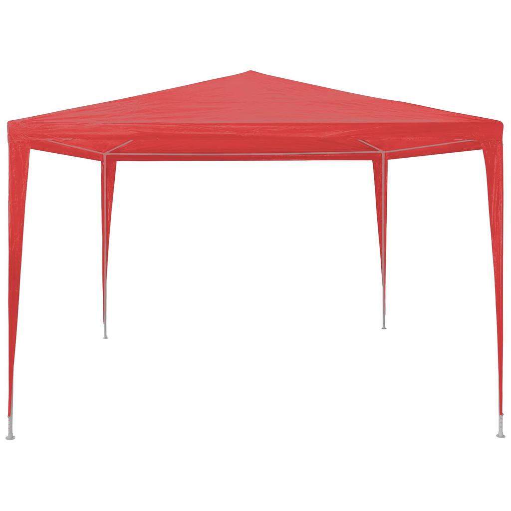 Red Party Tent 300 X 300 X 255 Cm PE and Steel
