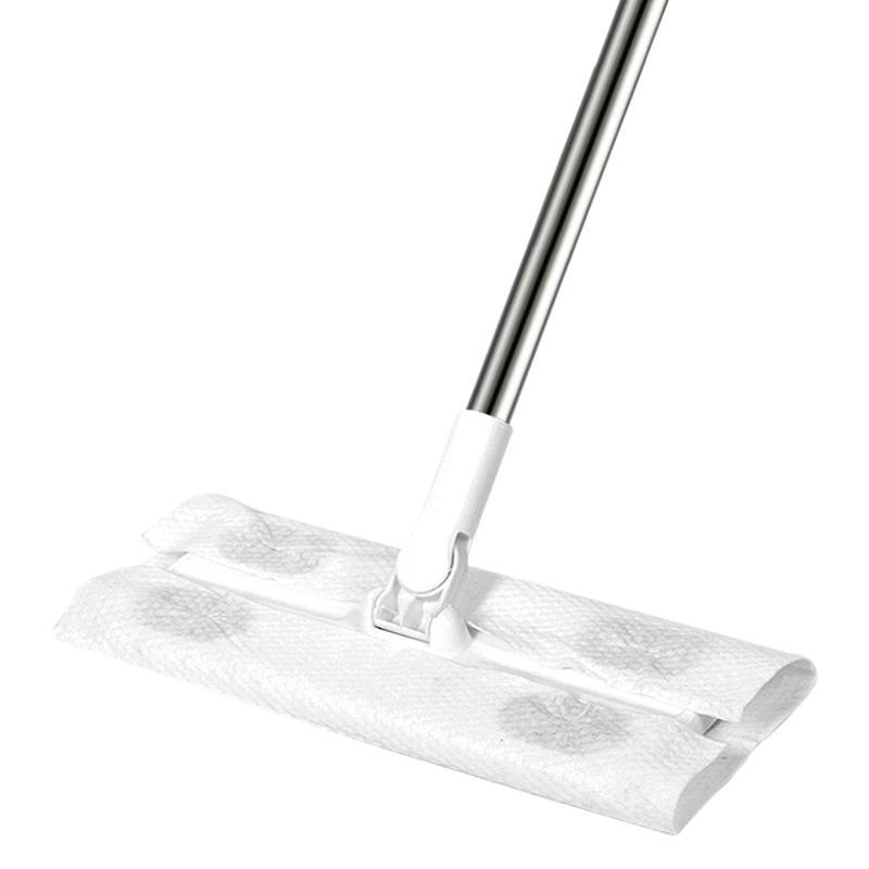 Flat Electrostatic Dust Mop, Lightweight Sweeper Floor Cleaner for Hair & Dust Removal, Manual Broom