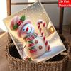 Christmas Snowman Candy Cane Pearl Painting Art Painting Kit Handmade DIY Home Decoration Painting