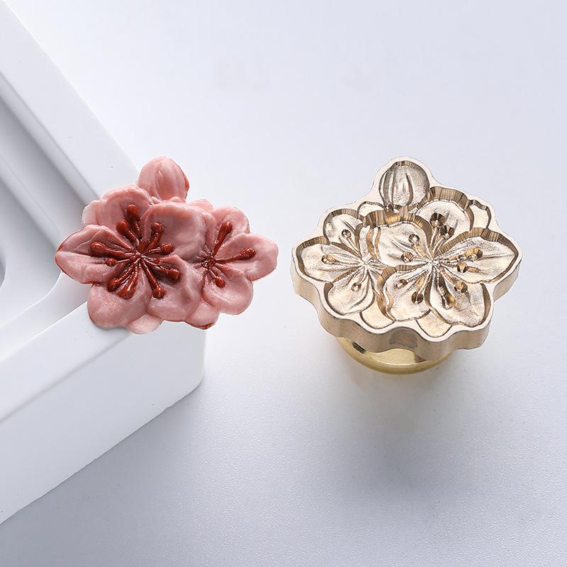 Embossed Plants Flowers Lacquer Seals and Seals Are for Stamps Wedding Invitations Gift Packaging and Decoration