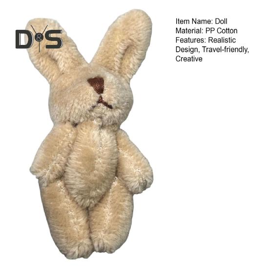 Waldorfpuppe Hase Bär Plüschtier Handgemacht Weiches Stofftier für Kinder Hypoallergen Waschbar Fantasievolle Spielbegleiterpuppe