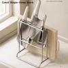 Three-dimensional Drainage Storage Rack Home Stainless Steel Knife Rack Kitchen Countertop Cutting Board Knife