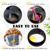 4 Pack Egg Rings for Frying Eggs, 3.5" Round Egg Cooking Stainless Steel, for English Muff Pancake, with Silicone Handle