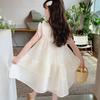 Children's Dress Summer Girls Embroidery Princess Dress Clothing Sleeveless Baby Kids Simple Style Fairy Dress