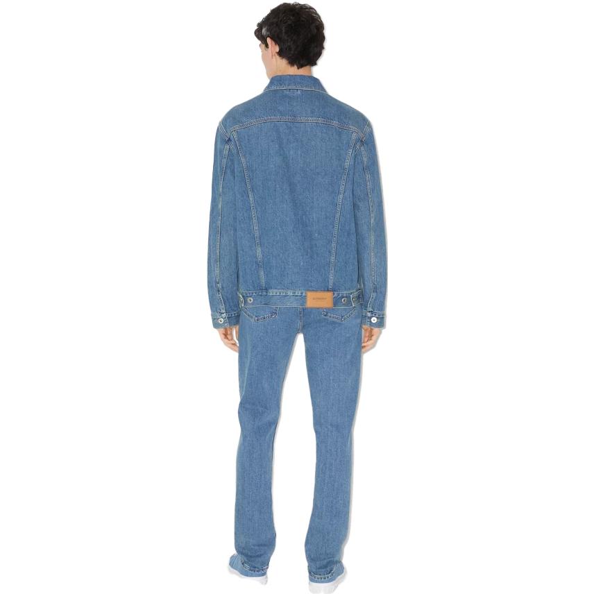 Burberry logo-patch mid-rise straight-leg jeans 80715511