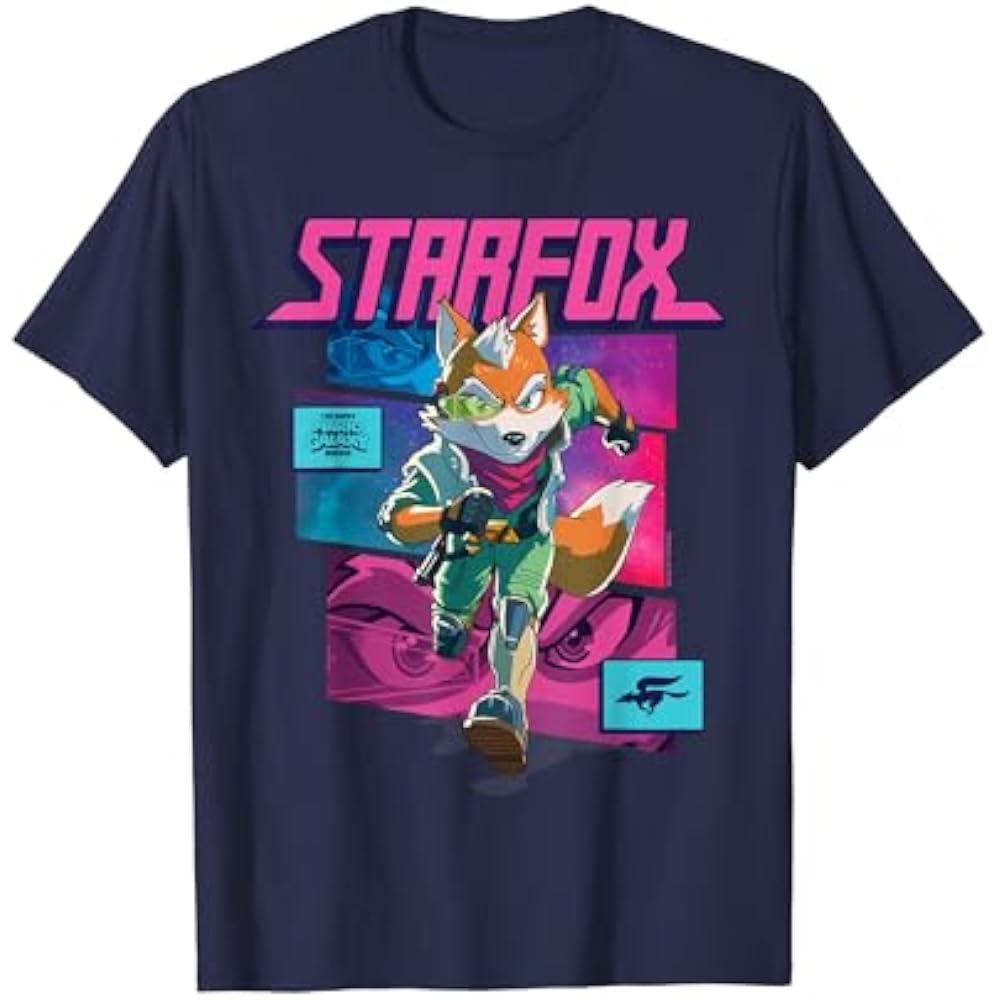 Super Mario Galaxy Movie Starfox Fox McCloud Action Tee
