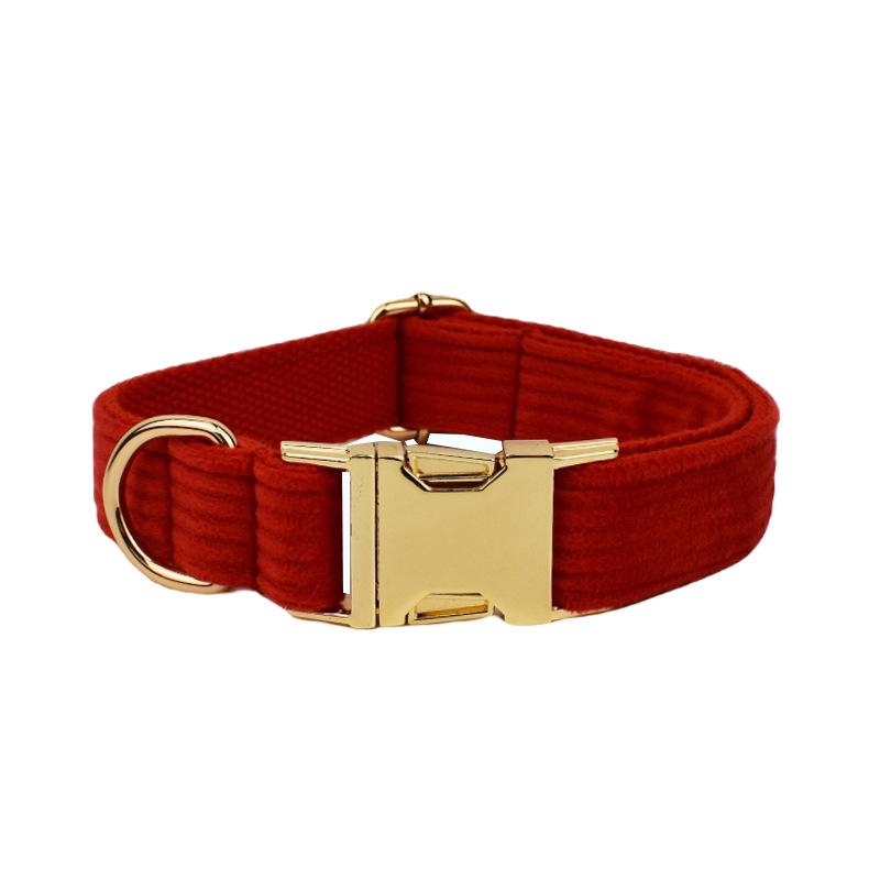 Corduroy Stripe Series Custom Dog Collar - New Style Pet Neckwear