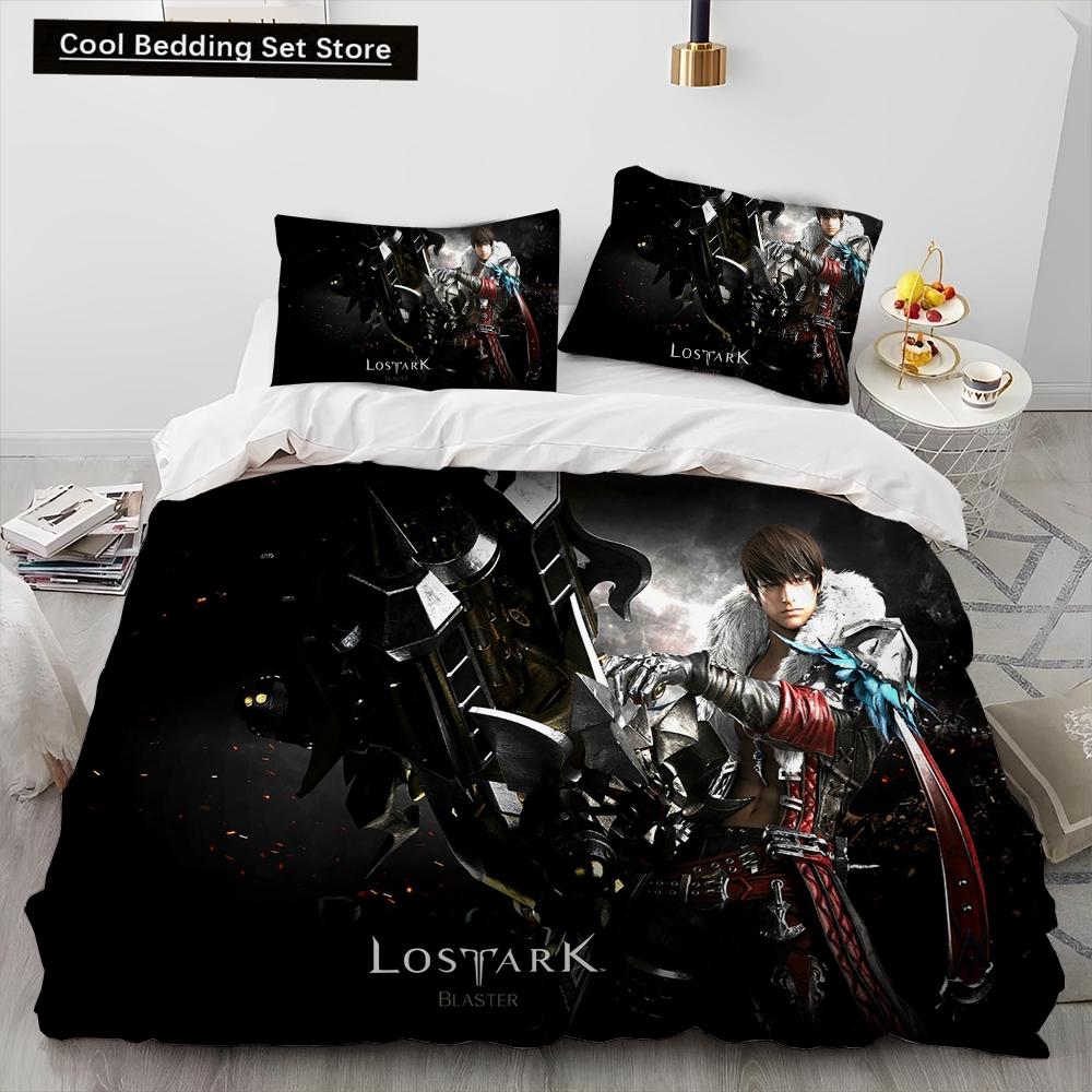 3D Lost ARK Game Gamer Cartoon Comforter Bedding Set,Duvet Cover Bed Set Quilt Cover Pillowcase,king Queen Size Bedding Set Kids
