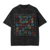 Men Palestine Cities Names In Arabic Realistic Embroidery Art  T Shirts Traditional Palestinian Tatreez Top Tees Summer T-Shirt