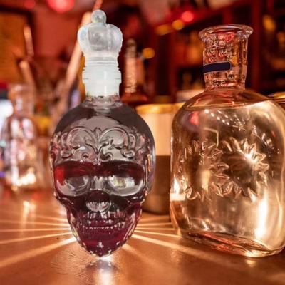 Γοτθική Κάραφα Κρασιού 350ml Χειροποίητη Γυάλινη Φιάλη Ντεκάντερ με Αεροστεγή Στόπερ Κάραφα Λικέρ για Ουίσκι Βότκα Μπύρα