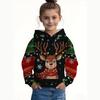 Children Sweatshirt Christmas Cute Snowman Print Pullover Long Sleeve Hoodies Fashion Holiday Party Streetwear Children Hoodie