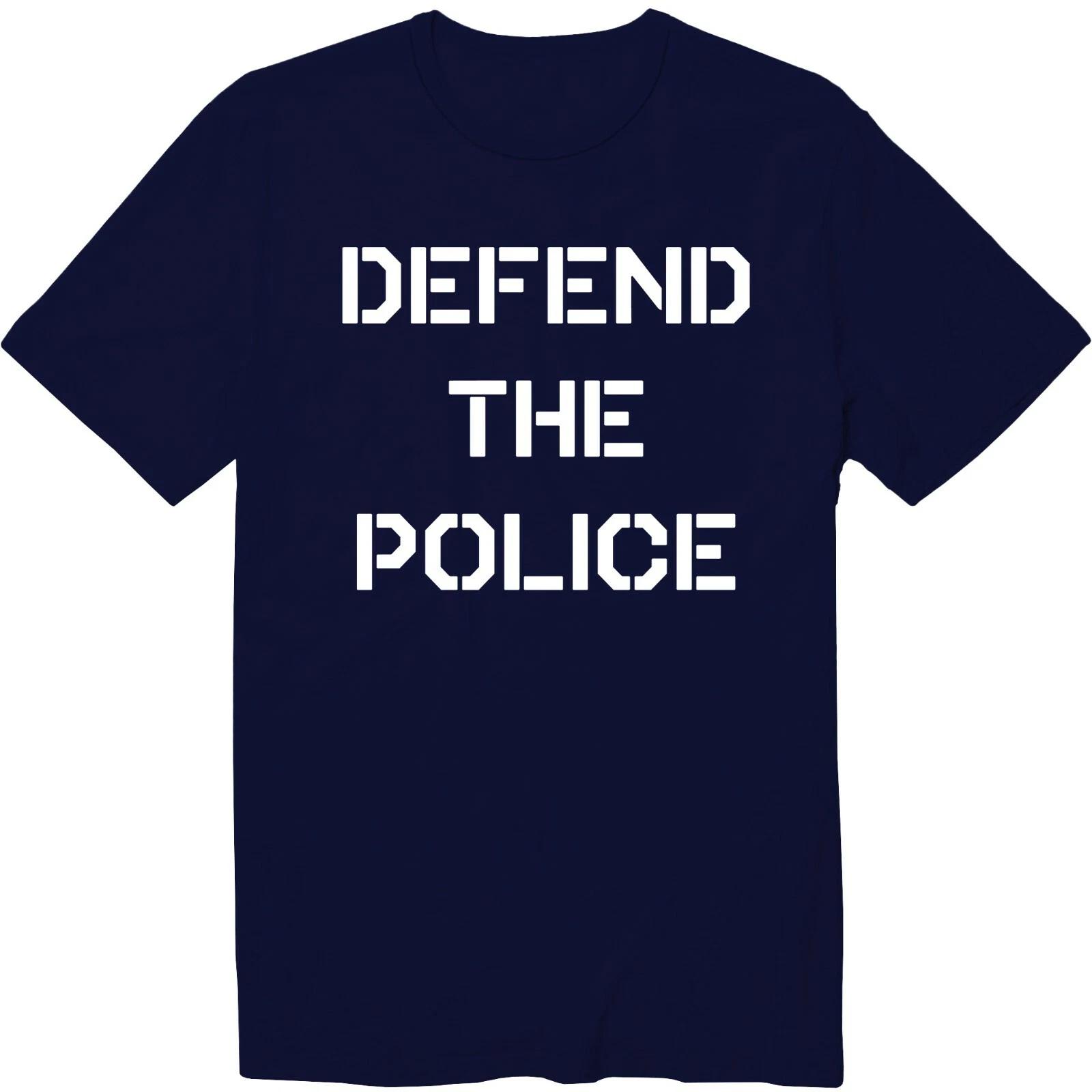 Defend The Police Workout Fitness GYM Unisex Crew Neck T-Shirt 4XL