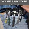 Metal Tool Belt Clip Non-Slip Adjustable Belt Buckle  Convenient for Safe Storage