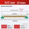 Neutral Copper Busbar 8*12 with 4/6/8/10 Holes for High Current Server Room Grounding Terminal