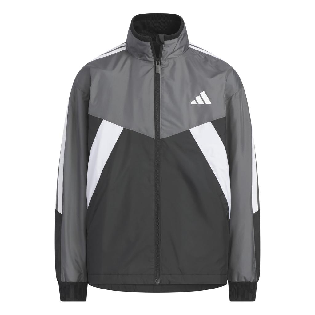 Adidas Essentials Woven Jersey Size Gray Size 140 Kids' Jacket, Unisex, N3379, Five/Black (KA1311),