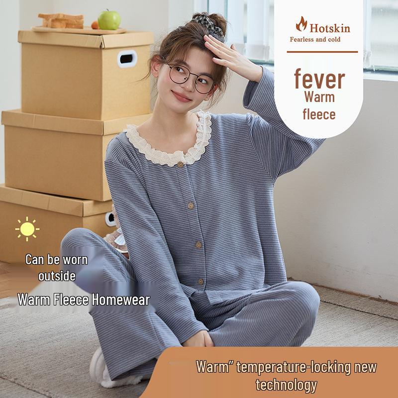 Women's Velvet Pajama Set - Thick, Sweet, and Cozy for Fall/Winter 2025