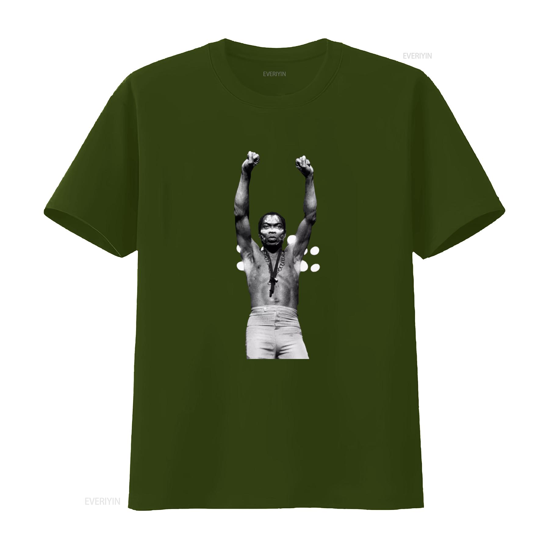 ZheXiong TEE Vintage Fela Kuti T-shirt Afrika Muziek Afrobeat Funk Jazz Foto Print Jaren 00 Jaren 70 Stijl Tony Allen Tribute vintage Gewassen Zacht 3XL