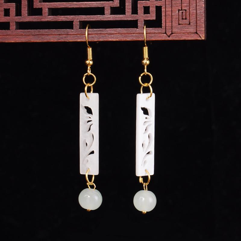 

Вінтажні сині сережки-підвіски Ціпао з метеликами - Аксесуари в китайському стилі Ханфу