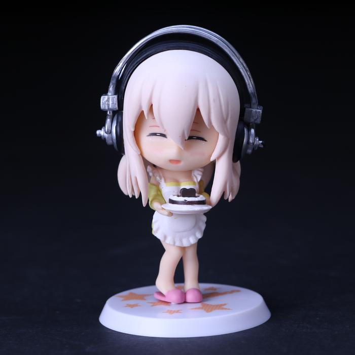 10CM Anime SUPER SONICO Figure Five Models Stand Animation Model Toys Gifts Collection Decoration Ornaments PVC