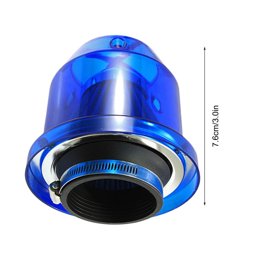 

Universal Car Air Intake Filter 76mm/3.0in Mushroom Head Modified Air Filter High Flow Replacement Carbon Fiber Air Filter синій
