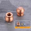 Piedini Mini Tavola in Ottone e Legno 4 Pezzi Riser Antiscivolo per Scatola Gioielli Vassoio Espositore Piccoli Mobili Uso Artigianato Fai da Te
